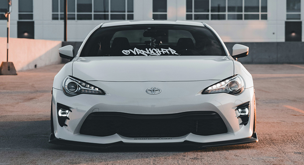 A white Toyota